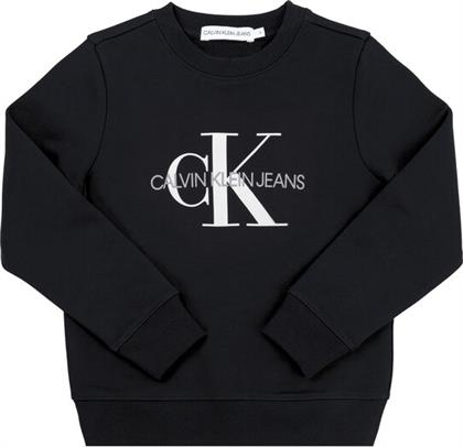 ΜΠΛΟΥΖΑ MONOGRAM LOGO IU0IU00069 ΜΑΥΡΟ REGULAR FIT CALVIN KLEIN JEANS