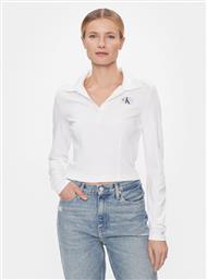 ΜΠΛΟΥΖΑΚΙ POLO COLLAR MILANO REGULAR TOP J20J222556 ΛΕΥΚΟ REGULAR FIT CALVIN KLEIN JEANS