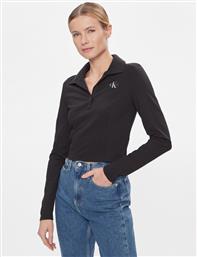 ΜΠΛΟΥΖΑΚΙ POLO COLLAR MILANO REGULAR TOP J20J222556 ΜΑΥΡΟ REGULAR FIT CALVIN KLEIN JEANS