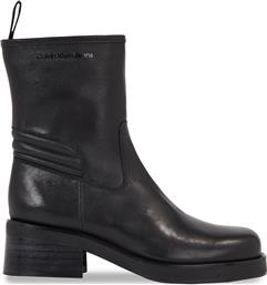 ΜΠΟΤΑΚΙΑ BIKER BOOT LTH WN YW0YW01330 ΜΑΥΡΟ CALVIN KLEIN JEANS