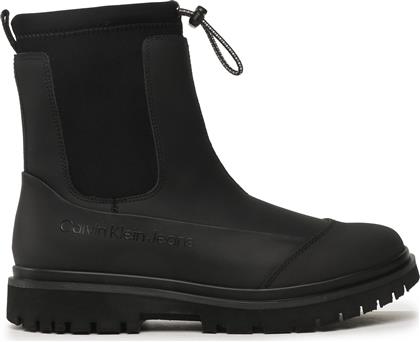 ΜΠΟΤΑΚΙΑ CHUNKY COMBAT CHELSEA BOOT RUB YW0YW01065 ΜΑΥΡΟ CALVIN KLEIN JEANS