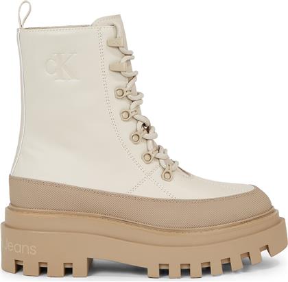 ΜΠΟΤΑΚΙΑ FLATFORM LACE UP BOOT LTH YW0YW01110 ΜΠΕΖ CALVIN KLEIN JEANS