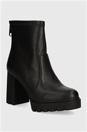 ΜΠΟΤΑΚΙΑ HEEL PLATFORM ZIP BOOT MG NAPPA ΧΡΩΜΑ: ΜΑΥΡΟ, YW0YW01546 CALVIN KLEIN JEANS