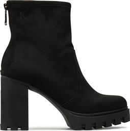 ΜΠΟΤΑΚΙΑ HEEL PLATFORM ZIP BOOT SS YW0YW01601 ΜΑΥΡΟ CALVIN KLEIN JEANS