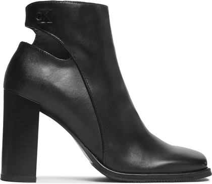 ΜΠΟΤΑΚΙΑ HEEL ZIP BOOT LTH YW0YW01070 ΜΑΥΡΟ CALVIN KLEIN JEANS