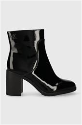 ΜΠΟΤΑΚΙΑ MID BLOCK HEEL BOOT NAPLAK WN ΧΡΩΜΑ: ΜΑΥΡΟ, YW0YW01258 F3YW0YW01258 CALVIN KLEIN JEANS