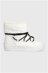 ΜΠΟΤΕΣ ΧΙΟΝΙΟΥ BOLD VULC FLATF SNOW BOOT WN ΧΡΩΜΑ: ΑΣΠΡΟ, YW0YW01181 F3YW0YW01181 CALVIN KLEIN JEANS