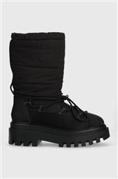 ΜΠΟΤΕΣ ΧΙΟΝΙΟΥ FLATFORM SNOW BOOT NYLON WN ΧΡΩΜΑ: ΜΑΥΡΟ, YW0YW01146 F3YW0YW01146 CALVIN KLEIN JEANS