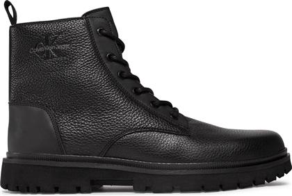 ΜΠΟΤΕΣ EVA MID LACEUP BOOT LTH YM0YM00751 ΜΑΥΡΟ CALVIN KLEIN JEANS