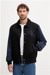 ΜΠΟΥΦΑΝ ΧΡΩΜΑ: ΜΑΥΡΟ, LV04RD400G CALVIN KLEIN JEANS από το ANSWEAR