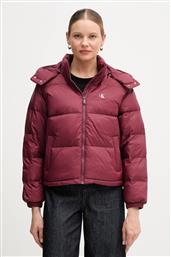 ΜΠΟΥΦΑΝ ΜΕ ΕΠΕΝΔΥΣΗ ΑΠΟ ΠΟΥΠΟΥΛΑ ΧΡΩΜΑ: ΜΠΟΡΝΤΟ, LV047D501G CALVIN KLEIN JEANS