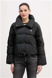 ΜΠΟΥΦΑΝ ΜΕ ΕΠΕΝΔΥΣΗ ΑΠΟ ΠΟΥΠΟΥΛΑ ΧΡΩΜΑ: ΜΑΥΡΟ, LV044D521G CALVIN KLEIN JEANS