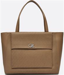 JEANS CK MEDIUM SHOPPER W/POCKET-MONO (ΔΙΑΣΤΑΣΕΙΣ: 36 X 28 X 15ΕΚ.) CALVIN KLEIN