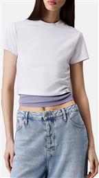 JEANS CLEAN CROPPED SHORT SLEEVE TEE CALVIN KLEIN