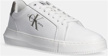ΔΕΡΜΑΤΙΝΑ ΑΘΛΗΤΙΚΑ ΠΑΠΟΥΤΣΙΑ YM0YM00681 CHUNKY CUPSOLE MONOLOGO YM0YM00681 CALVIN KLEIN JEANS