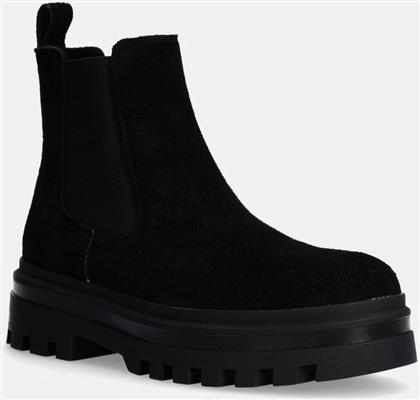 ΔΕΡΜΑΤΙΝΕΣ ΜΠΟΤΕΣ ΤΣΕΛΣΙ LUGGED CHELSEA BOOT HR SU ΧΡΩΜΑ: ΜΑΥΡΟ, YM0YM01067 CALVIN KLEIN JEANS