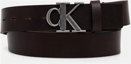 ΔΕΡΜΑΤΙΝΗ ΖΩΝΗ ΧΡΩΜΑ: ΚΑΦΕ, K50K512068 CALVIN KLEIN JEANS