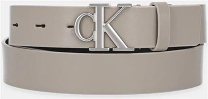 ΔΕΡΜΑΤΙΝΗ ΖΩΝΗ ΧΡΩΜΑ: ΜΑΥΡΟ, K60K612289 CALVIN KLEIN JEANS