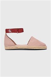 ΕΣΠΑΝΤΡΙΓΙΕΣ ANKLE ESPADRILLE ANKLE ESPADRILLE BTW ΧΡΩΜΑ: ΜΠΕΖ, YW0YW01027 YW0YW01027 CALVIN KLEIN JEANS