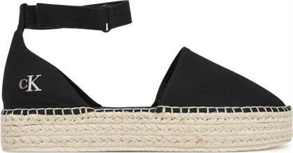 ΕΣΠΑΝΤΡΙΓΙΕΣ FLATFORM ESPADRILLE SLING MG YW0YW01735 ΜΑΥΡΟ CALVIN KLEIN JEANS