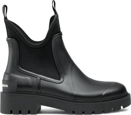 ΓΑΛΟΤΣΕΣ MID RAINBOOT CHELSEA YW0YW01034 ΜΑΥΡΟ CALVIN KLEIN JEANS