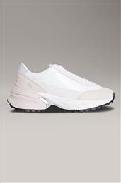 ΓΥΝΑΙΚΕΙΑ SNEAKERS ΜΕ ΛΟΓΟΤΥΠΟ ''HIKE RUNNER MG'' - YW0YW01963 ΛΕΥΚΟ CALVIN KLEIN JEANS