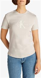 JEANS GLOSSY MONOLOGO REGULAR TEE CALVIN KLEIN