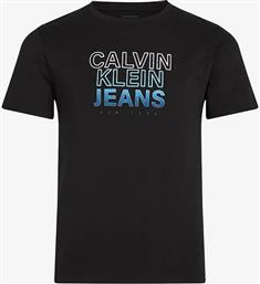 JEANS GRADIENT FLOCK LOGO SS T-SHIRT CALVIN KLEIN