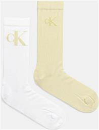 ΚΑΛΤΣΕΣ 2-PACK ΧΡΩΜΑ: ΑΣΠΡΟ, 701231387 CALVIN KLEIN JEANS