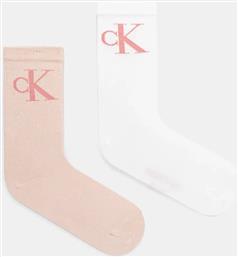 ΚΑΛΤΣΕΣ 2-PACK ΧΡΩΜΑ: ΠΟΡΤΟΚΑΛΙ, 701228811 CALVIN KLEIN JEANS