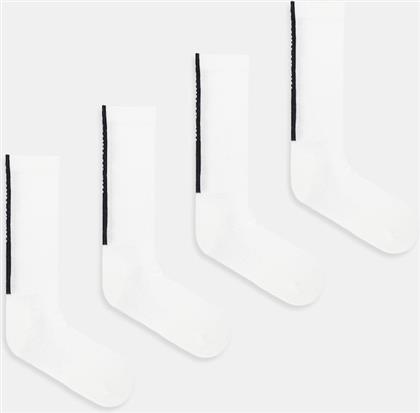 ΚΑΛΤΣΕΣ 4-PACK ΧΡΩΜΑ: ΑΣΠΡΟ, 701238238 CALVIN KLEIN JEANS
