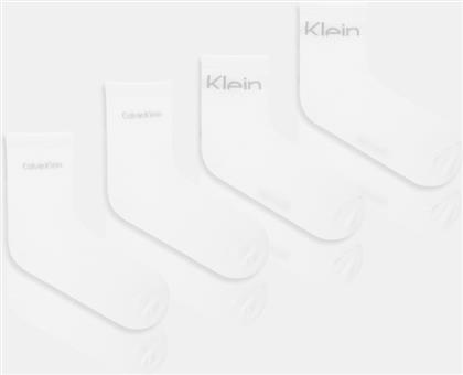 ΚΑΛΤΣΕΣ 4-PACK ΧΡΩΜΑ: ΑΣΠΡΟ, 701238244 CALVIN KLEIN JEANS
