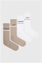 ΚΑΛΤΣΕΣ 4-PACK ΧΡΩΜΑ: ΜΠΕΖ CALVIN KLEIN JEANS