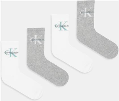 ΚΑΛΤΣΕΣ 4-PACK ΧΡΩΜΑ: ΓΚΡΙ, 701235384 CALVIN KLEIN JEANS