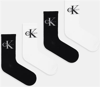 ΚΑΛΤΣΕΣ 4-PACK ΧΡΩΜΑ: ΜΑΥΡΟ, 701235384 CALVIN KLEIN JEANS