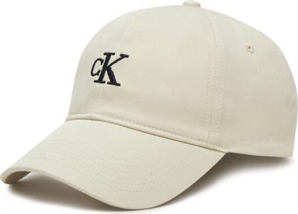 ΚΑΠΕΛΟ JOCKEY EMBROIDERED MONOGRAM CAP LV04K5024G ΛΕΥΚΟ CALVIN KLEIN JEANS