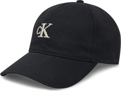 ΚΑΠΕΛΟ JOCKEY EMBROIDERED MONOGRAM CAP LV04K5024G ΜΑΥΡΟ CALVIN KLEIN JEANS