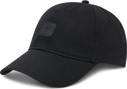 ΚΑΠΕΛΟ JOCKEY MONO LEATHER PATCH TWILL CAP LV04K5052G ΜΑΥΡΟ CALVIN KLEIN JEANS