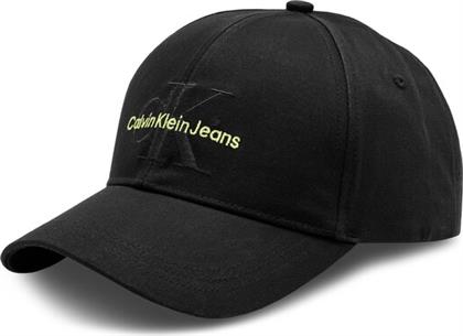 ΚΑΠΕΛΟ JOCKEY MONOGRAM CAP K60K610280 ΜΑΥΡΟ CALVIN KLEIN JEANS