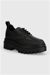 ΚΛΕΙΣΤΑ ΠΑΠΟΥΤΣΙΑ FLATFORM LACEUP DERBY MG MTL ΧΡΩΜΑ: ΜΑΥΡΟ, YW0YW01502 CALVIN KLEIN JEANS