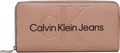 ΜΕΓΑΛΟ ΠΟΡΤΟΦΟΛΙ ΓΥΝΑΙΚΕΙΟ SCULPTED ZIP AROUND MONO K60K610358 ΡΟΖ CALVIN KLEIN JEANS