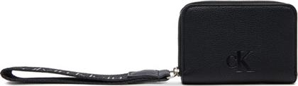 ΜΙΚΡΟ ΠΟΡΤΟΦΟΛΙ ΓΥΝΑΙΚΕΙΟ ULTRALIGHT MD ZIP W/ WRISTLET LV04K1024G ΜΑΥΡΟ CALVIN KLEIN JEANS