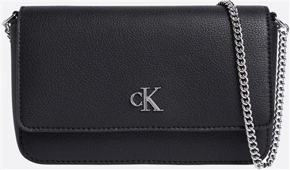 JEANS MINIMAL MONOGRAM EW FLAP PH/CB19 (ΔΙΑΣΤΑΣΕΙΣ: 19 X 12 X 4ΕΚ.) CALVIN KLEIN