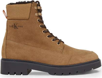 ΟΡΕΙΒΑΤΙΚΑ ΠΑΠΟΥΤΣΙΑ COMBAT MID LACEUP WL SUEDE YM0YM00765 ΚΑΦΕ CALVIN KLEIN JEANS