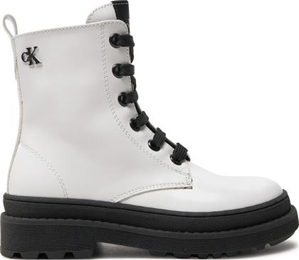 ΟΡΕΙΒΑΤΙΚΑ ΠΑΠΟΥΤΣΙΑ LACE-UP BOOTIE V4A5-81031-1453 M ΛΕΥΚΟ CALVIN KLEIN JEANS