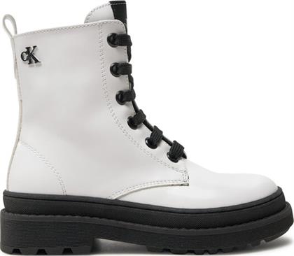 ΟΡΕΙΒΑΤΙΚΑ ΠΑΠΟΥΤΣΙΑ LACE-UP BOOTIE V4A5-81031-1453 M ΛΕΥΚΟ CALVIN KLEIN JEANS