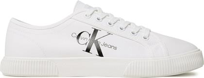 ΠΑΝΙΝΑ ΠΑΠΟΥΤΣΙΑ ESSENTIAL VULCANIZED 1 YM0YM00306 ΛΕΥΚΟ CALVIN KLEIN JEANS