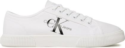 ΠΑΝΙΝΑ ΠΑΠΟΥΤΣΙΑ ESSENTIAL VULCANIZED 1 YM0YM00306 ΛΕΥΚΟ CALVIN KLEIN JEANS