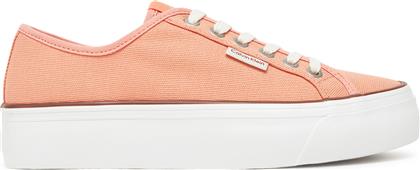 ΠΑΝΙΝΑ ΠΑΠΟΥΤΣΙΑ VULC FLATFORM CTN LOGO TAG YW0YW01838 ΠΟΡΤΟΚΑΛΙ CALVIN KLEIN JEANS