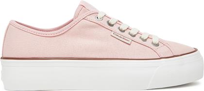 ΠΑΝΙΝΑ ΠΑΠΟΥΤΣΙΑ VULC FLATFORM CTN LOGO TAG YW0YW01838 ΡΟΖ CALVIN KLEIN JEANS